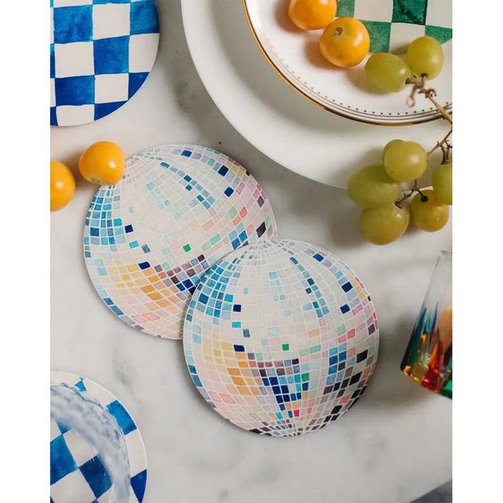 Discoball Coaster Super Absorbent