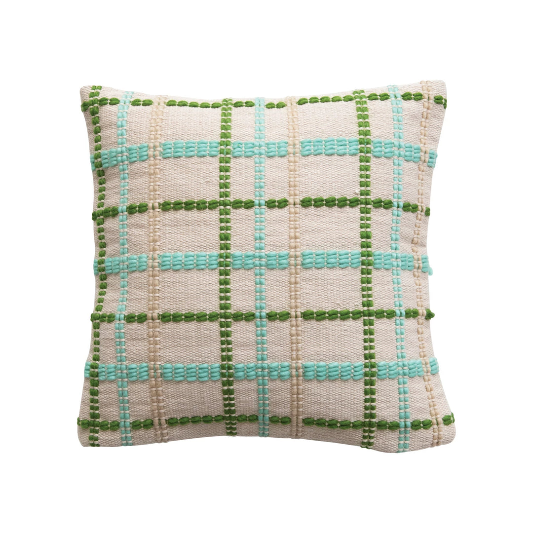 Multi Color Plaid Pillow