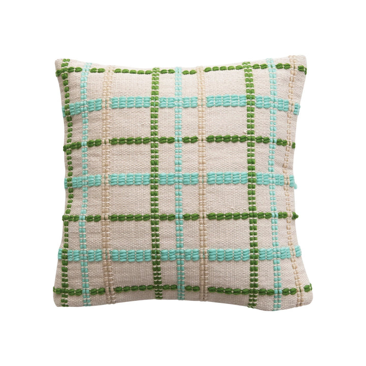 Multi Color Plaid Pillow