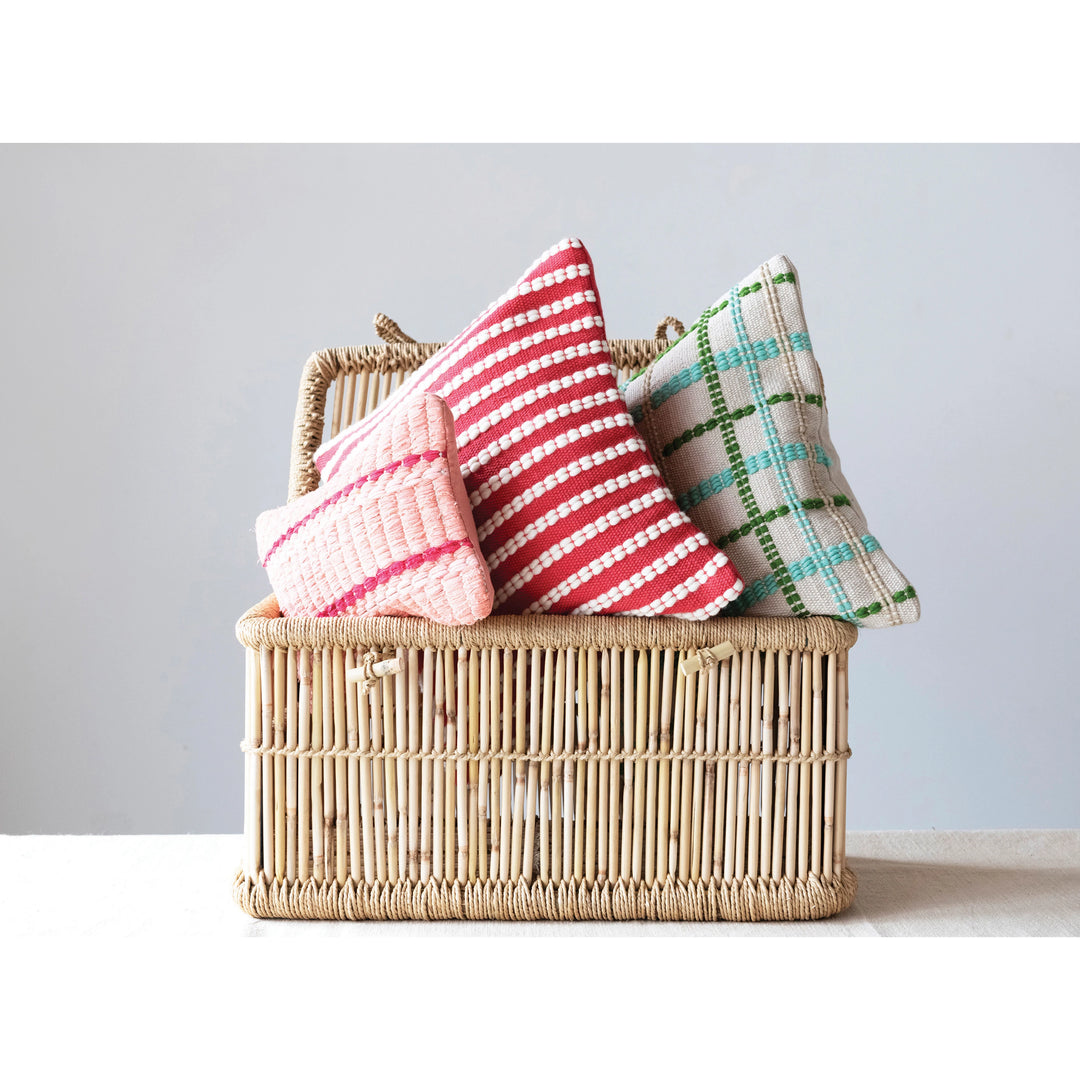 Multi Color Plaid Pillow