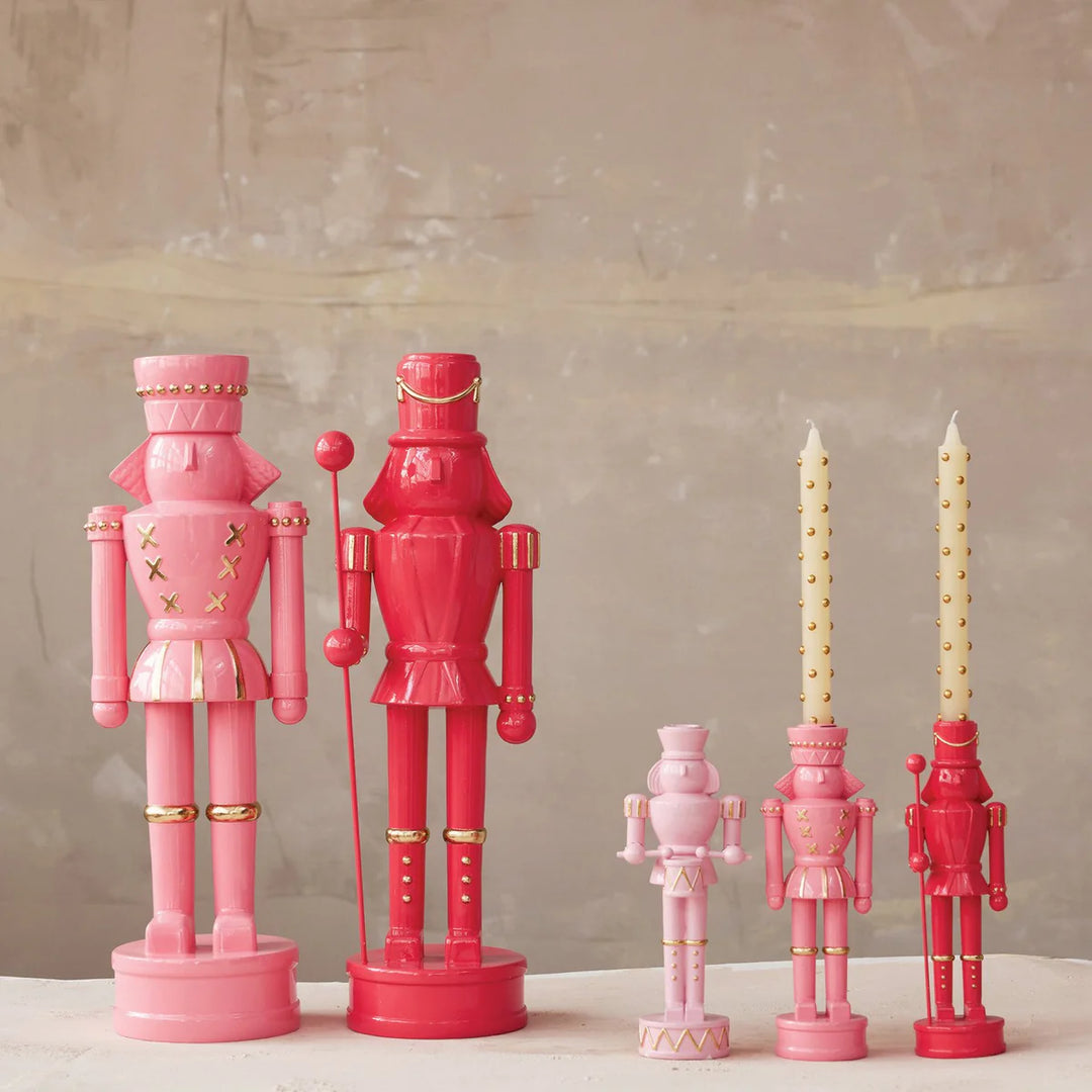 Resin Nutcrackers with Gold Finish Accents