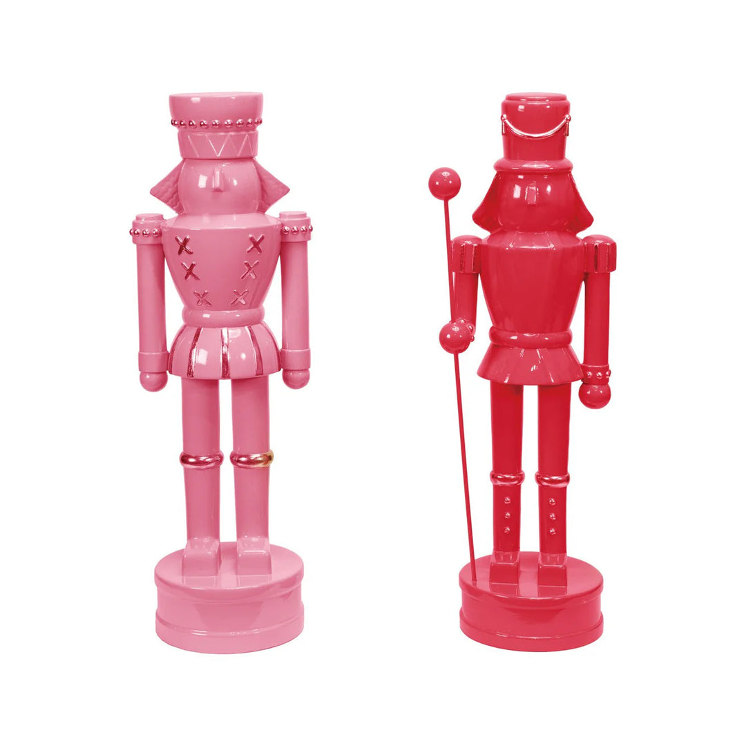 Resin Nutcrackers with Gold Finish Accents