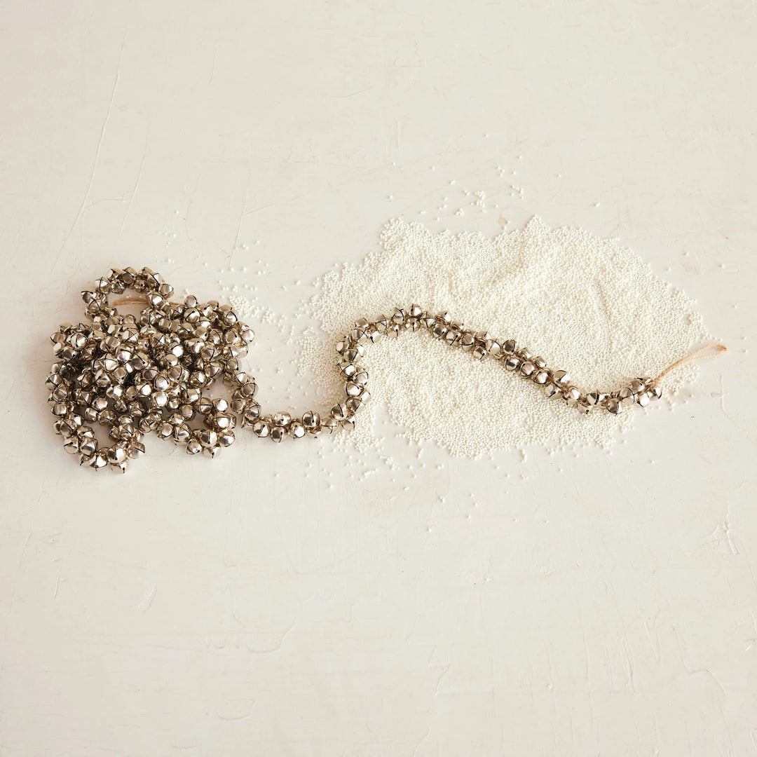 Metal Jingle Bell Garland on Jute Cord