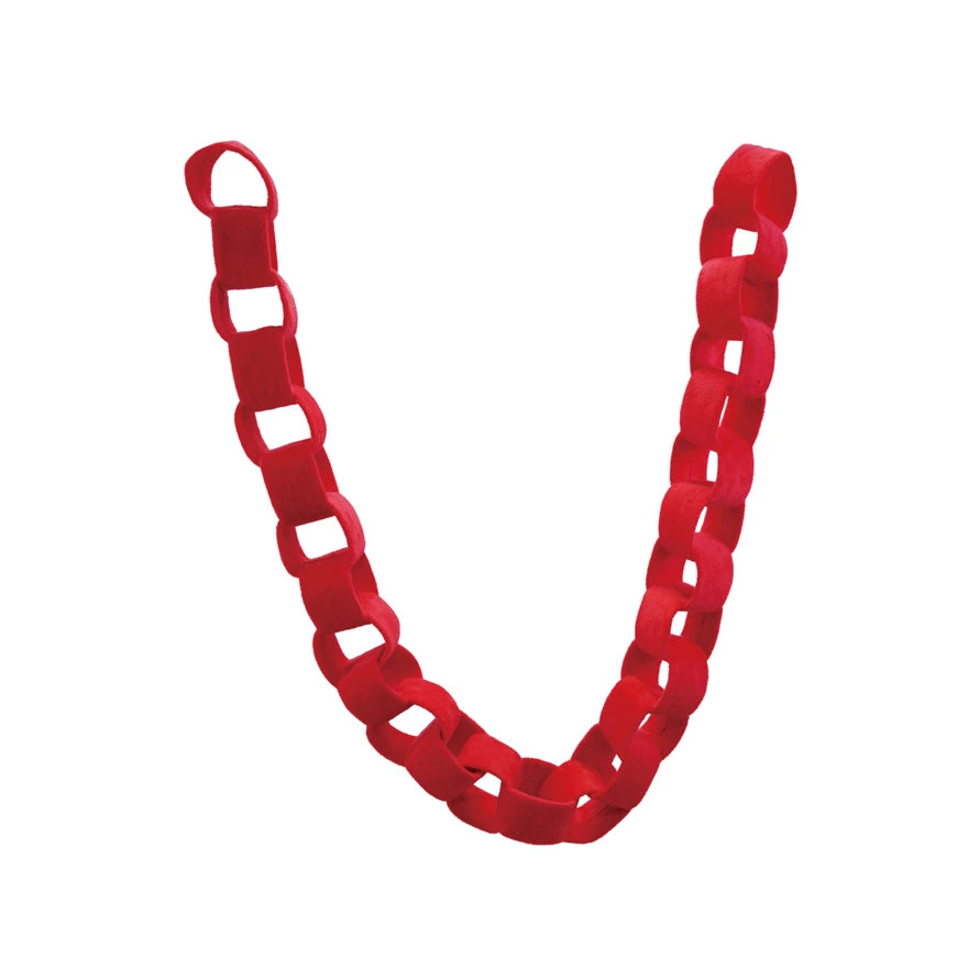 Red Velvet Chain Link Garland