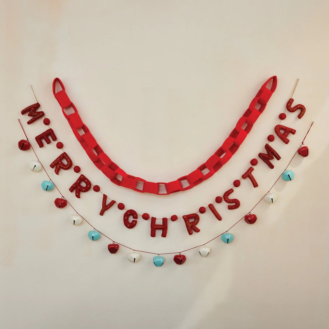 Red Velvet Chain Link Garland