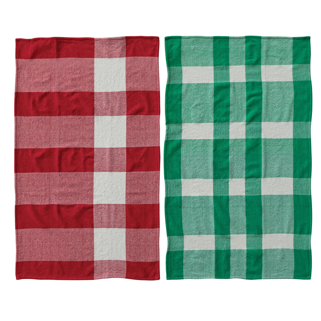 Christmas Plaid Tea Towel