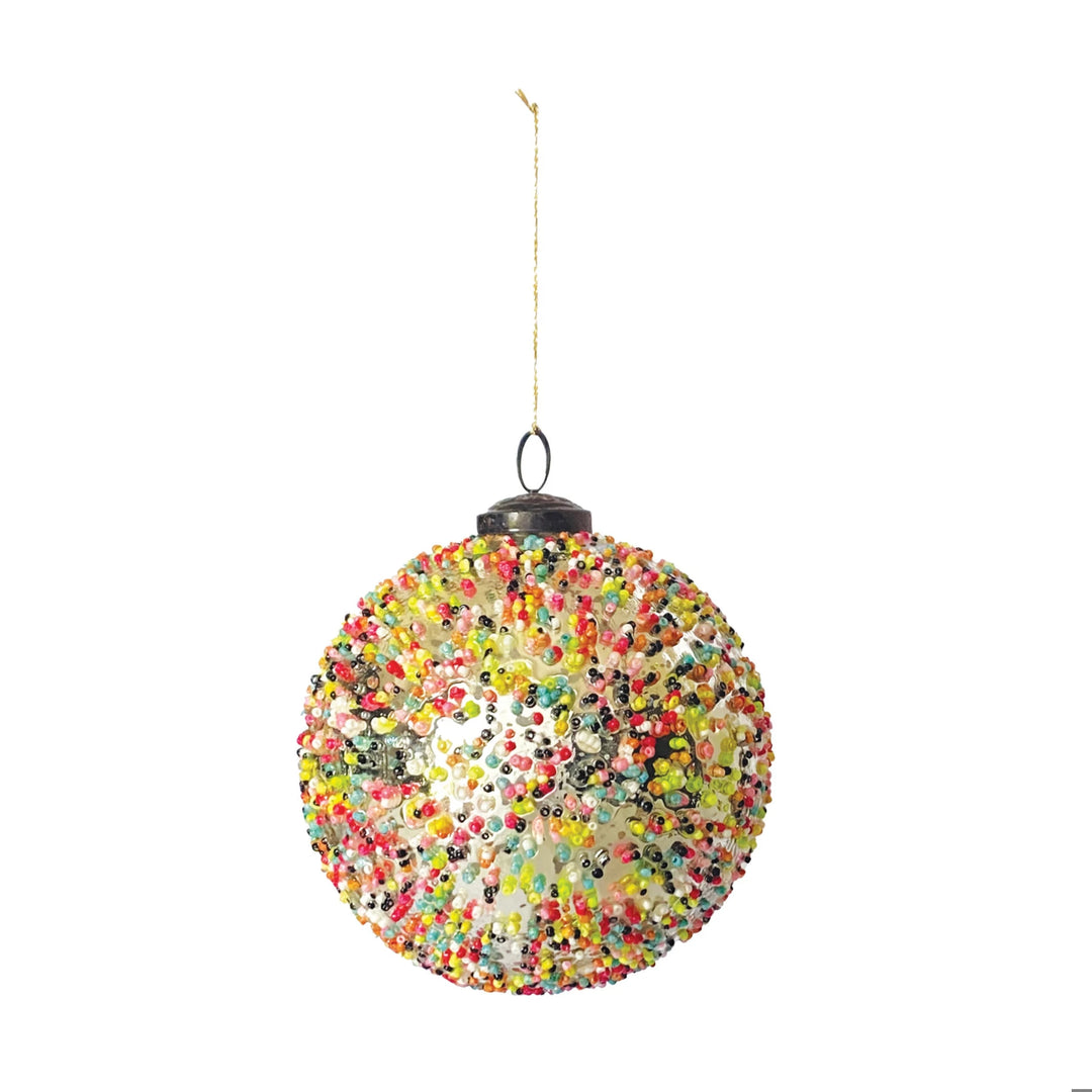 Confetti Beaded Bauble