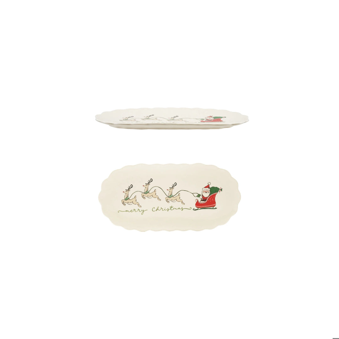 Santa's Sleigh Platter