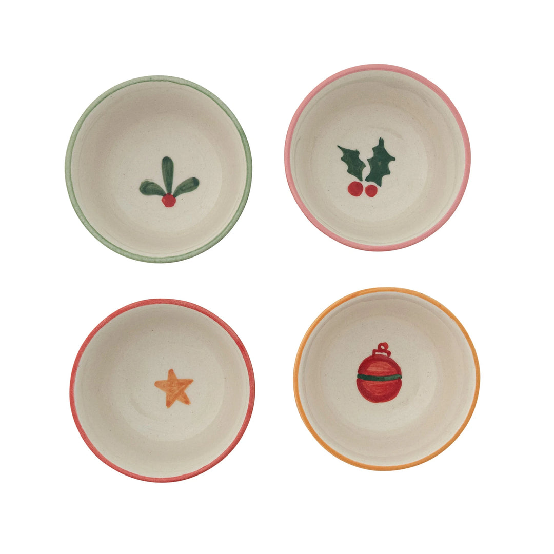 Hand-Painted Holiday Bowl