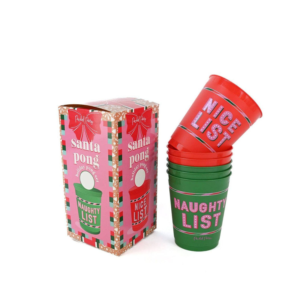 Naughty vs. Nice Holiday Party Pong Set