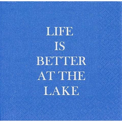 Life is Better at the Lake Lake Weekend Cocktail Napkins Summer Party 4th of July