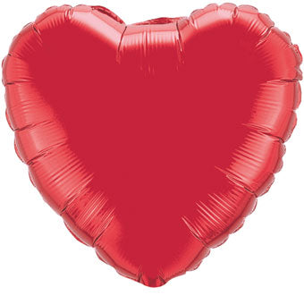 Jumbo Red Metallic Heart Balloon