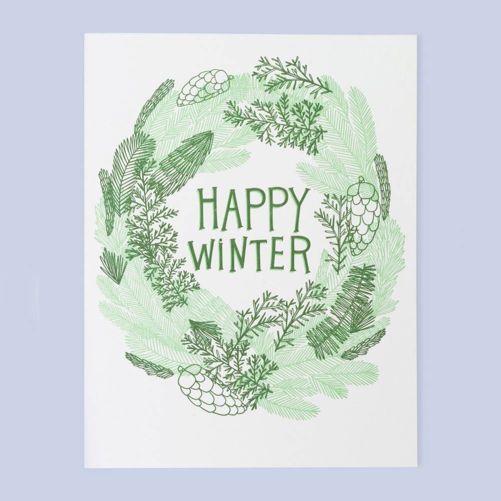 Winter Wreath Card