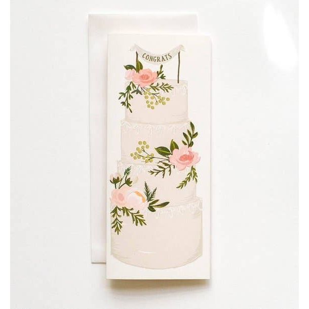 Congrats Wedding Cake Card