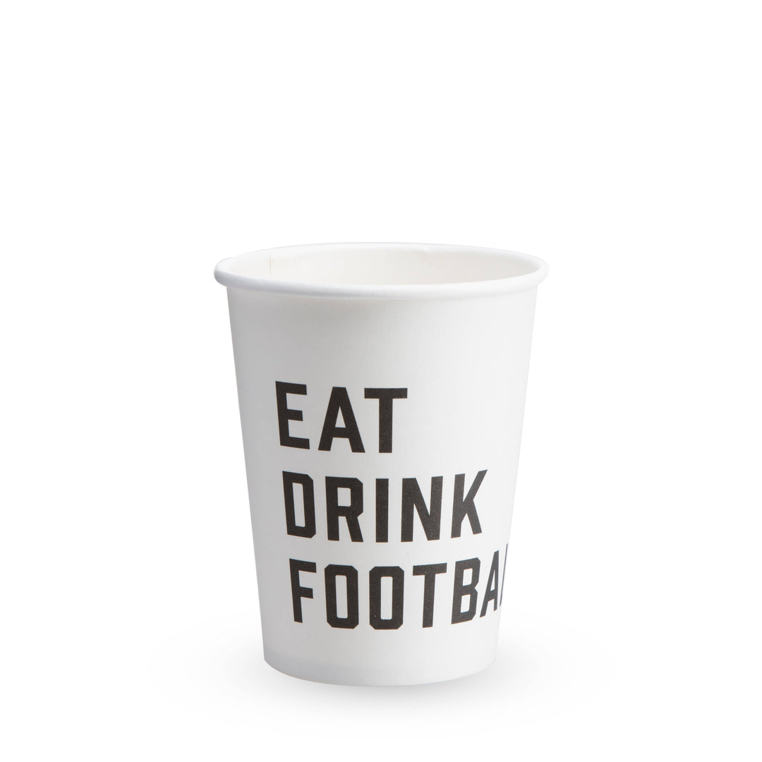 Eat Drink Football Paper Cups