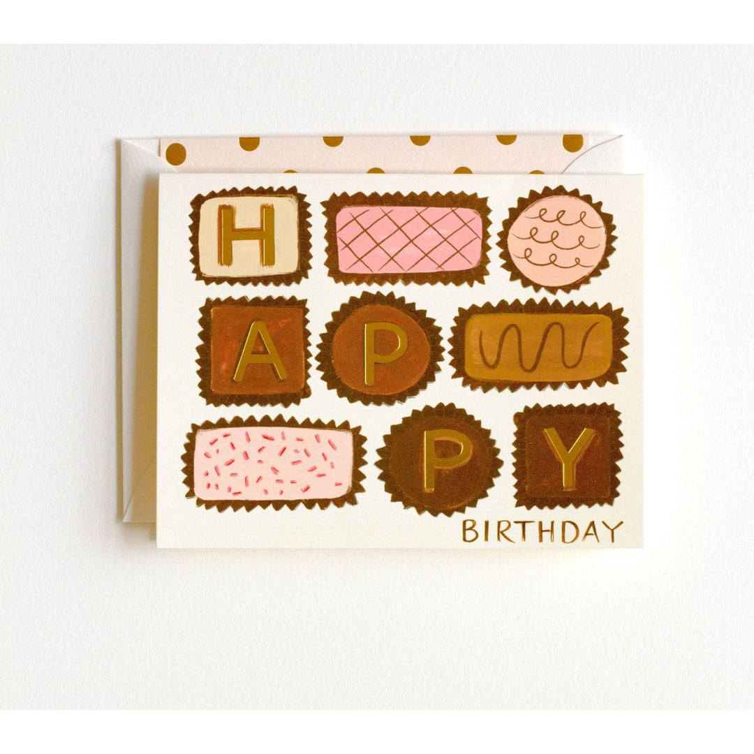 Happy Birthday Chocolates Greeting Card