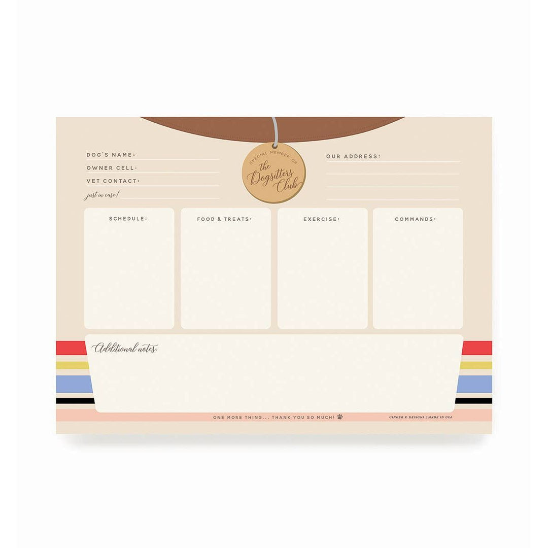 Dogsitters Club Notepad