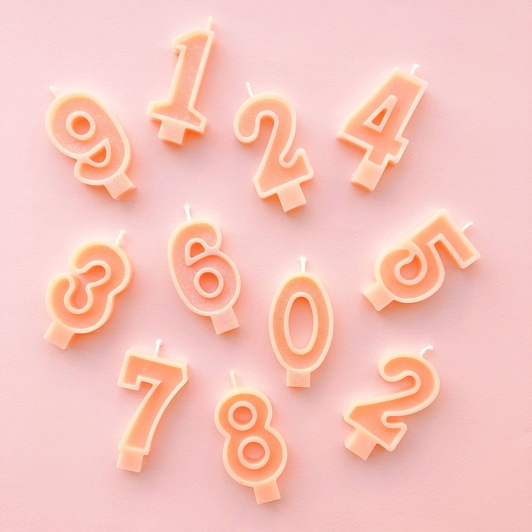Peach Number Candles