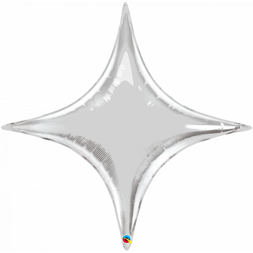 Silver Sparkle Emoji Balloon