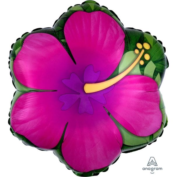 Hibiscus Flower Balloon - Pink 15"