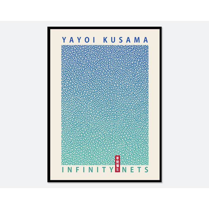Yayoi Kusama Infinity Nets Blue Print