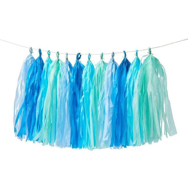 Blue Tassel Garland