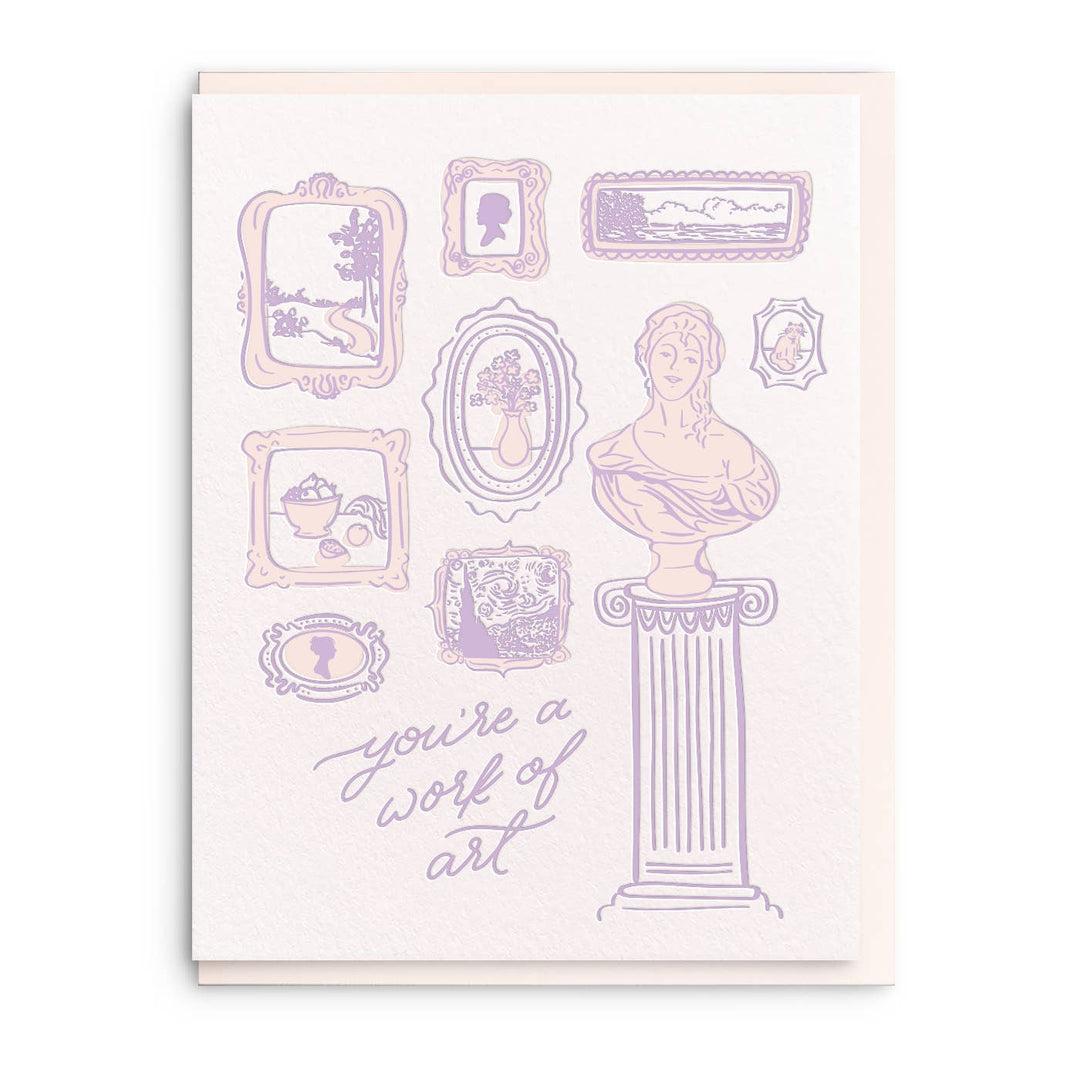 Work Of Art Valentine Greeting Card