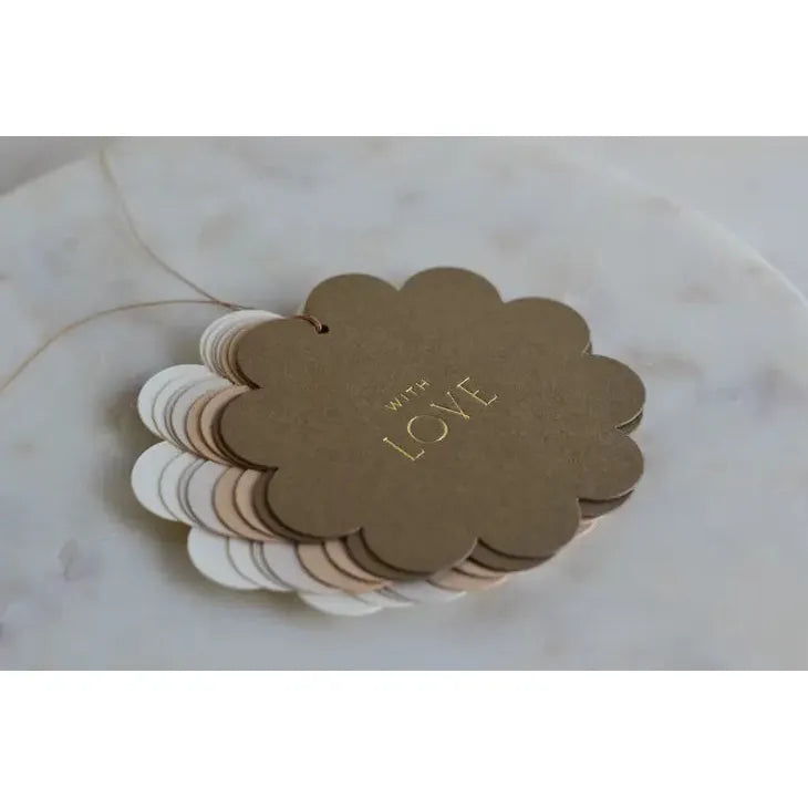 Neutral Scalloped Gift Tags