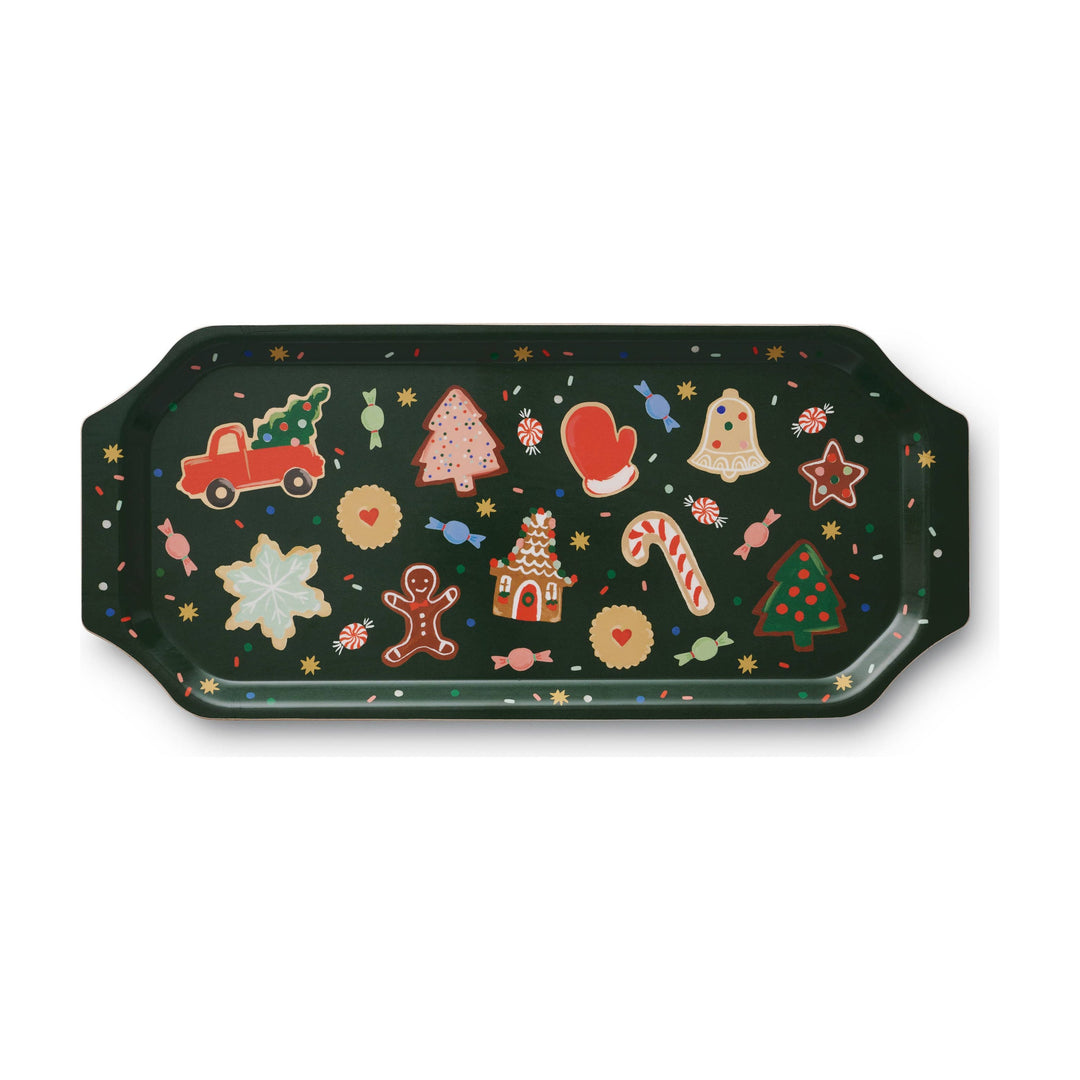 Christmas Cookies Vintage Serving Tray