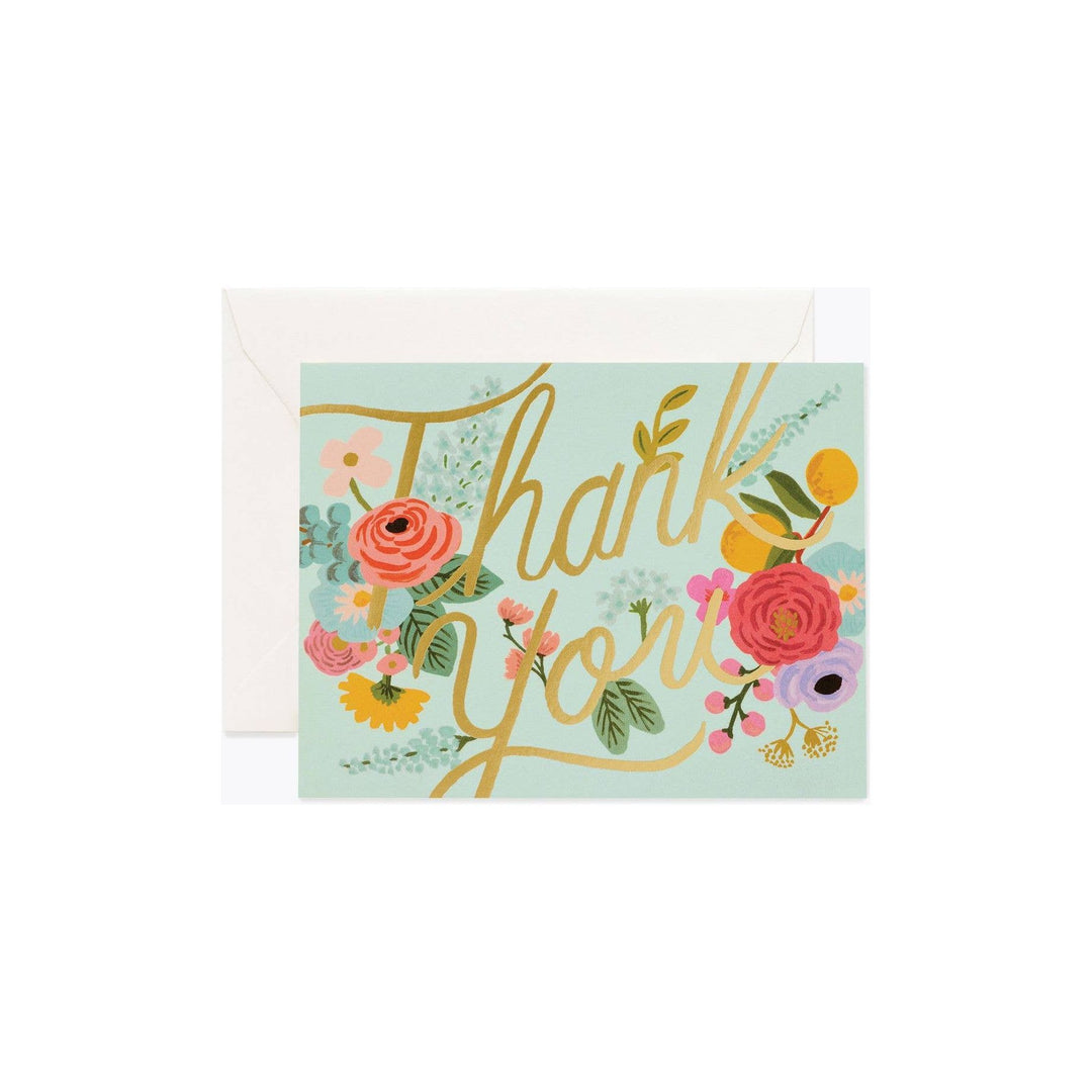 Mint Garden Thank You Card