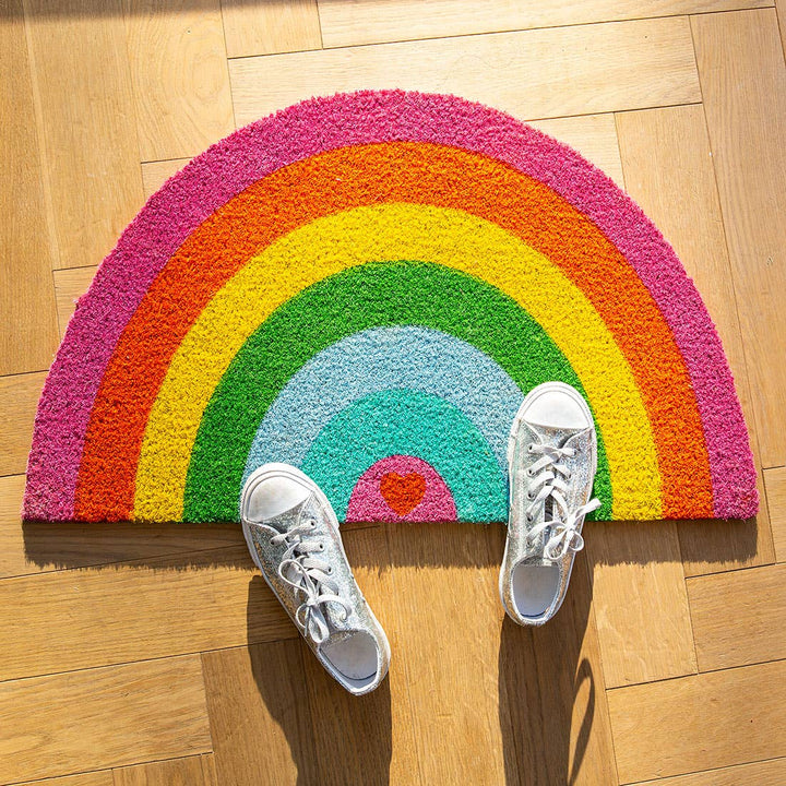 Shaped Rainbow Doormat
