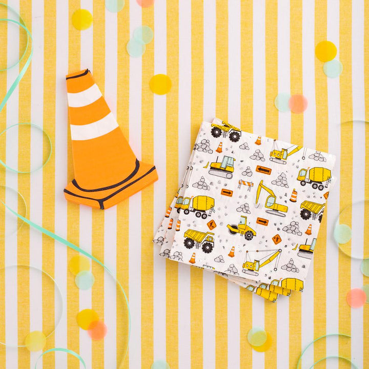 Under Construction Petite Cone Napkins