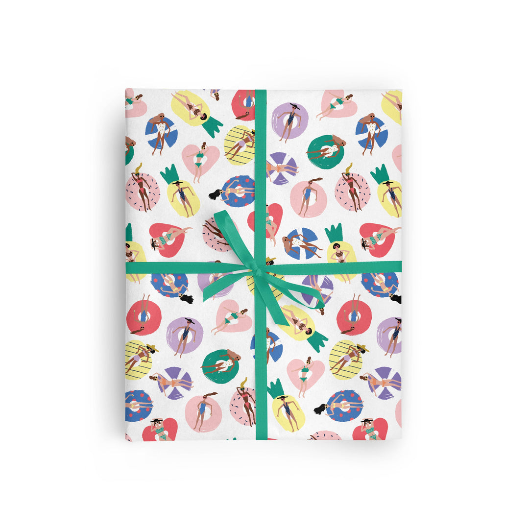 Pool Floaties Gift Wrap