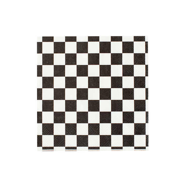 The Classic Checkered Cocktail Napkins