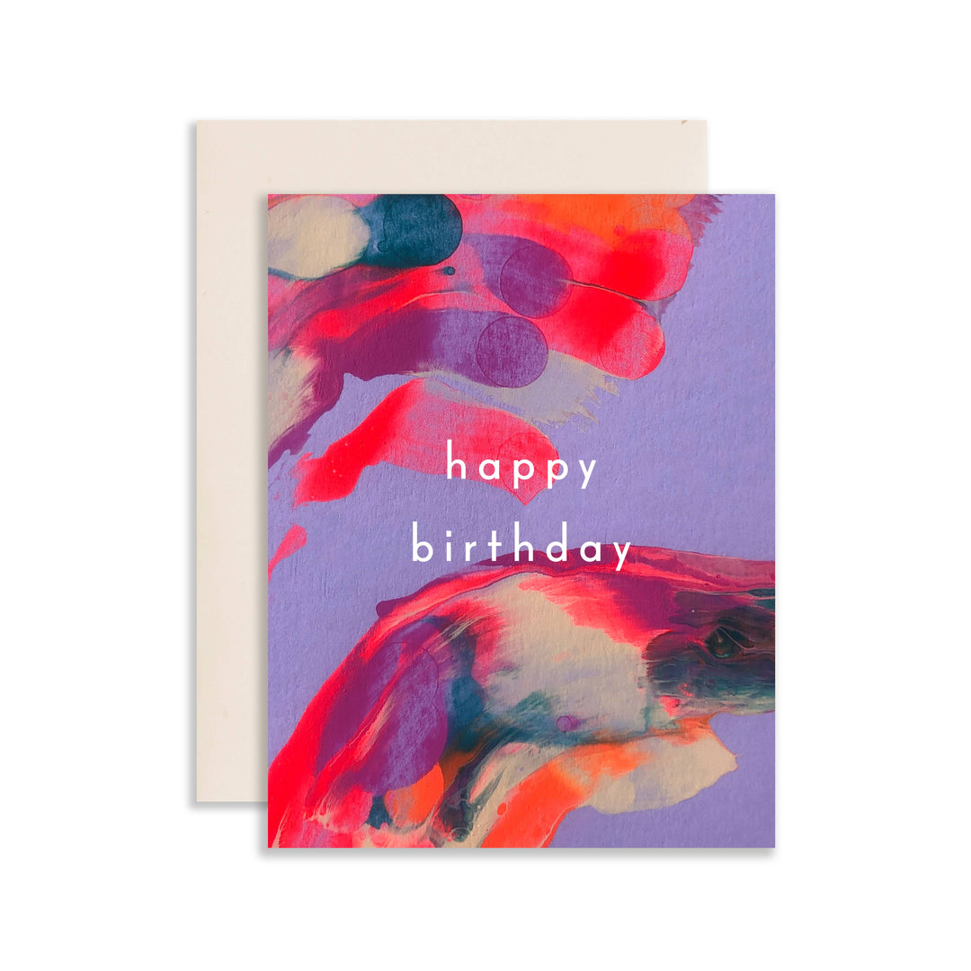 Orchid Birthday Card