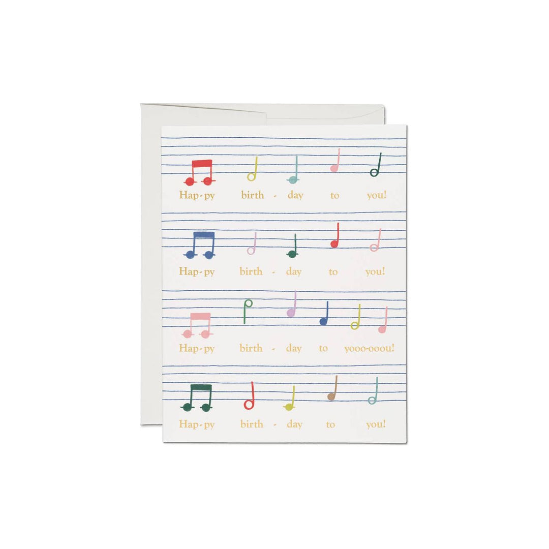 Birthday Song Greeting Card