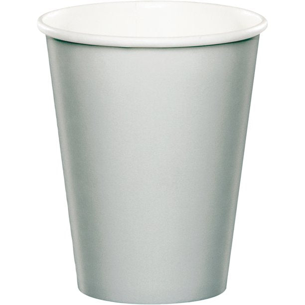 Shimmering Silver Hot & Cold Cups (24 qty)