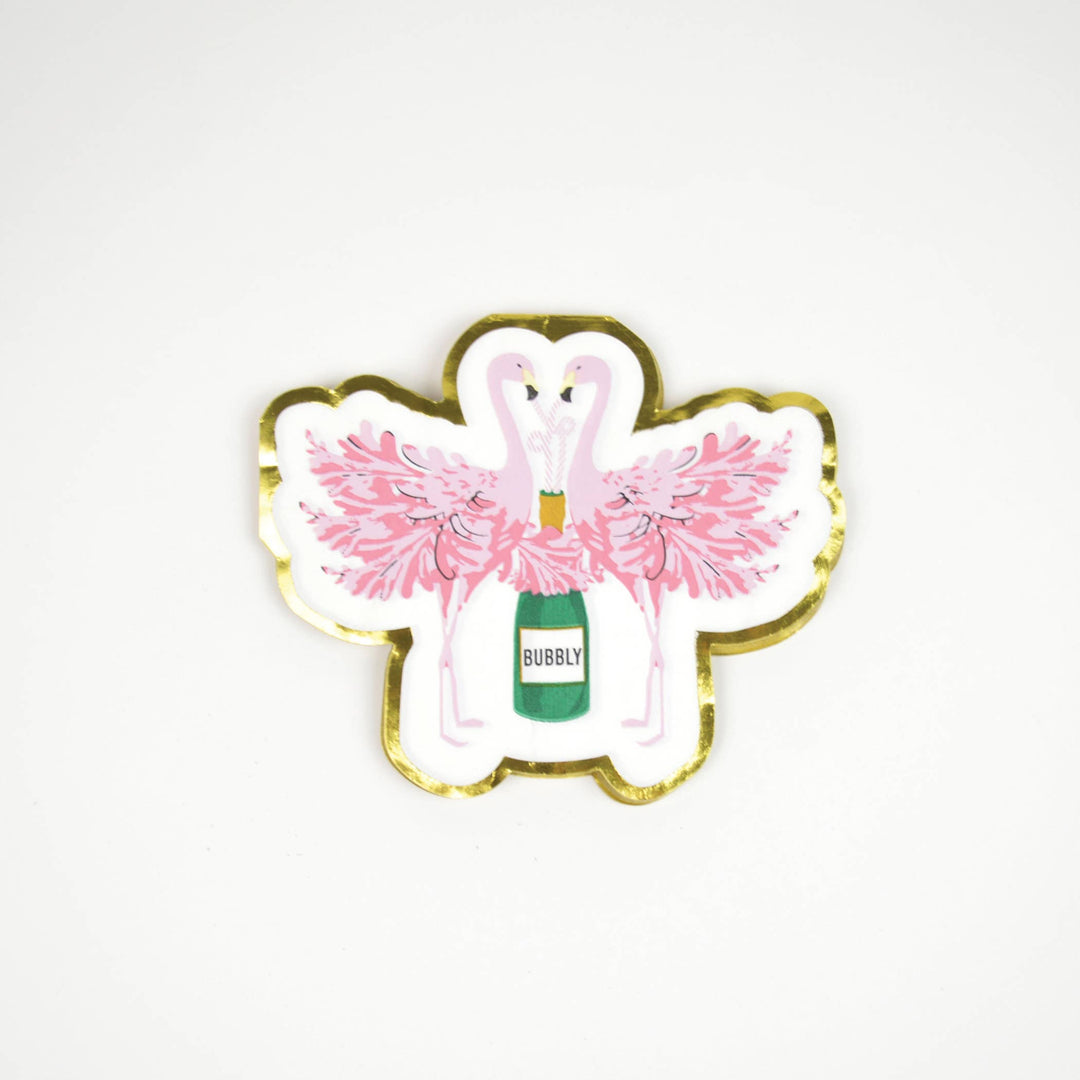Flamingo Champagne Paper Napkin
