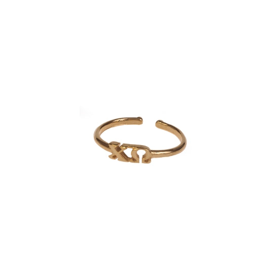 Good as Gold Greek Ring