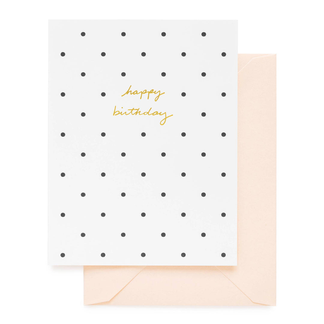 Polka Dot Birthday Card