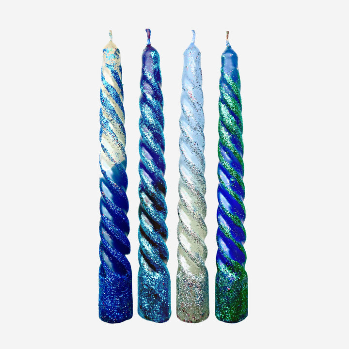 Glitter Nights Twisted Candles