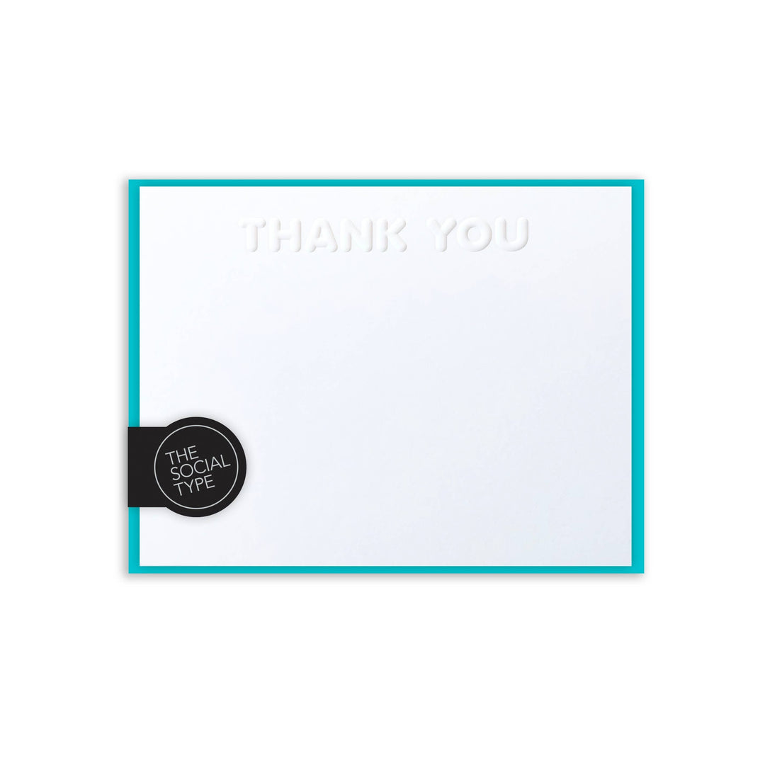 Aqua Thank You Note Set