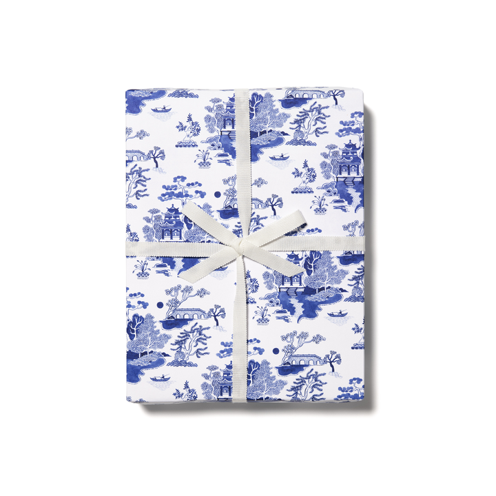 Blue Chinoiserie Wrapping Paper
