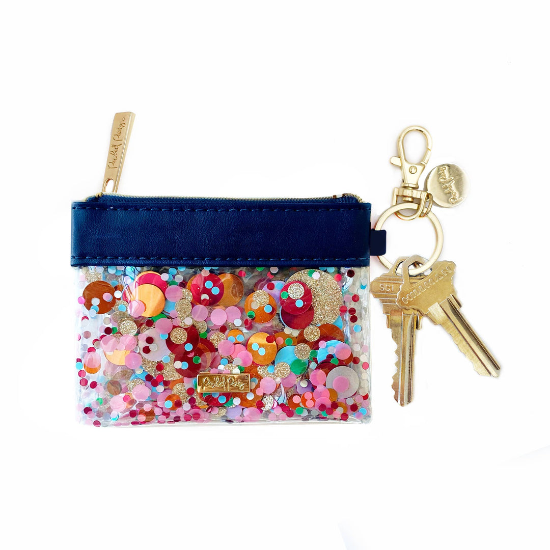 Bright Colored Keychain Wallet Student ID Holder