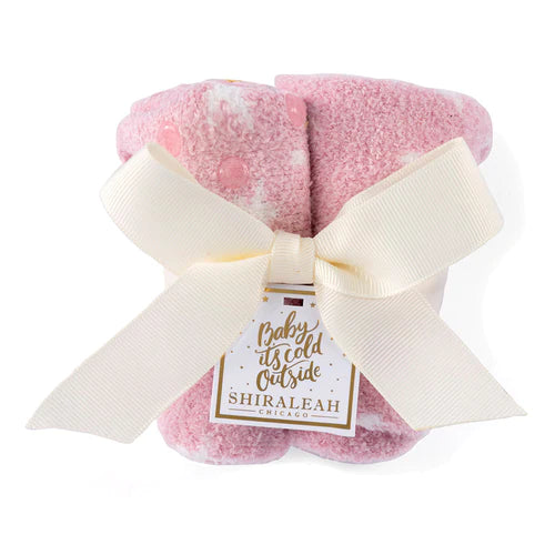 Stella Pink Star Print Plush Socks