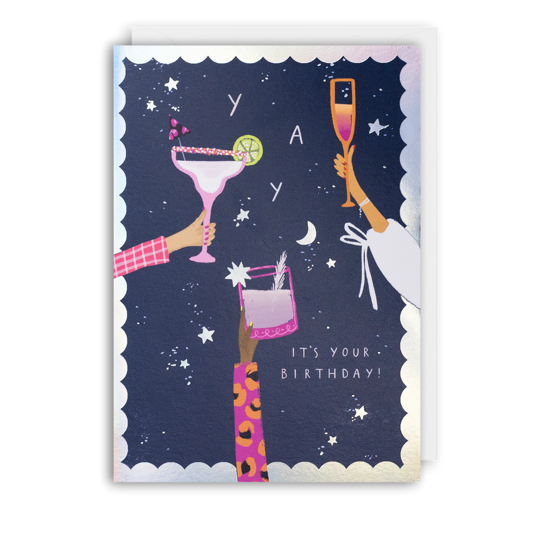 Cocktails Birthday Card