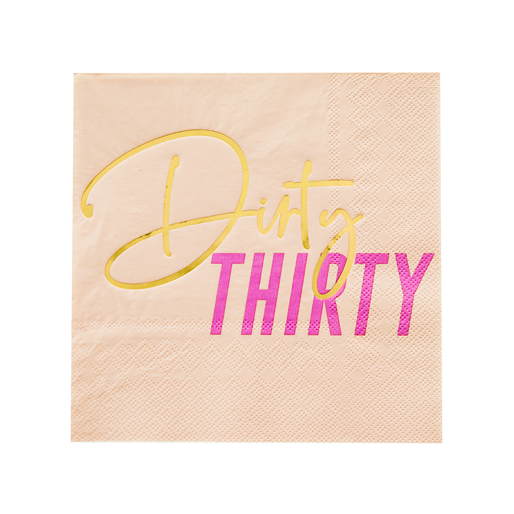 "Dirty Thirty" Napkins