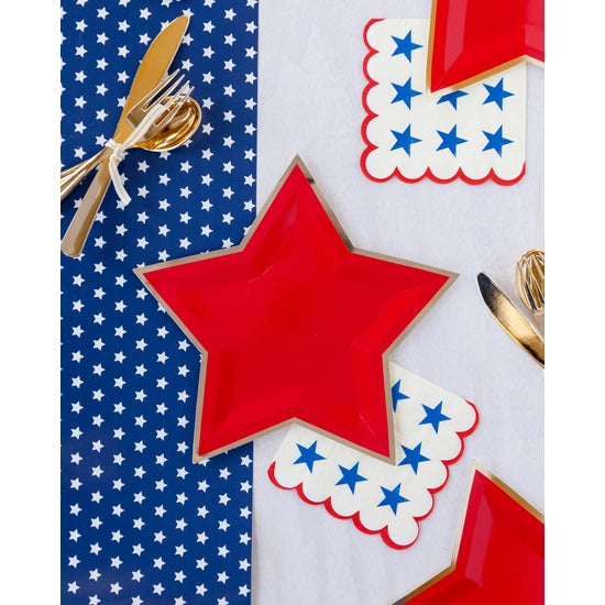 American Summer 4th of July Stars Red White and Blue Fourth of July USA Paper Goods