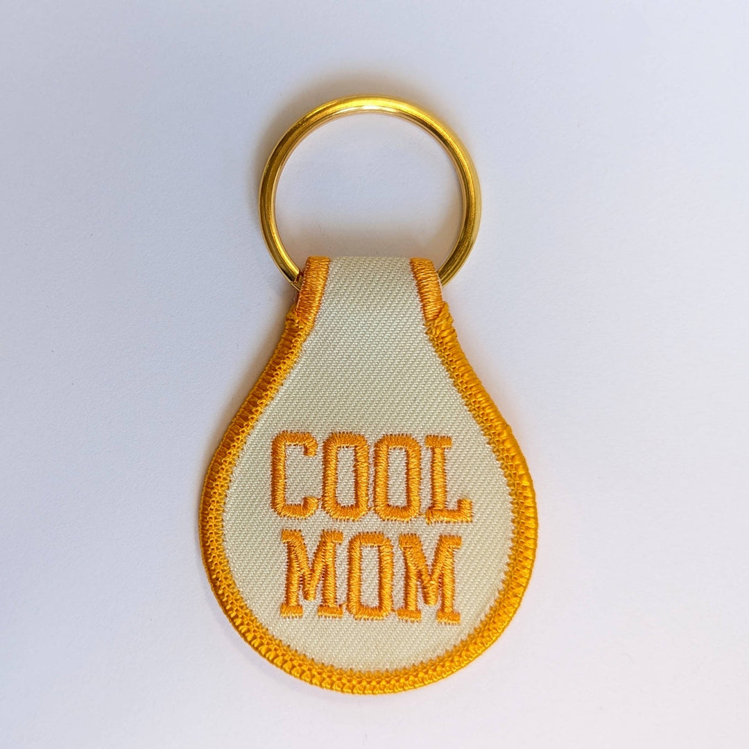 Cool Mom Embroidered Key Tag