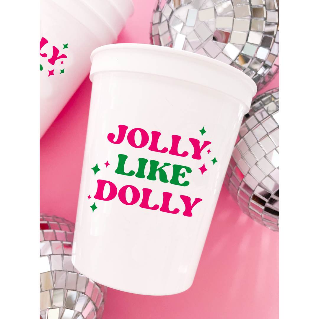 Jolly Like Dolly Christmas Stadium  Cups